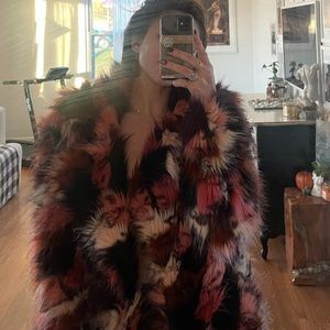 Nasty gal faux fur coat